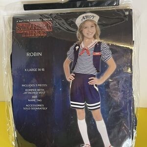 Netflix Stranger Things Robin Costume - Navy and White